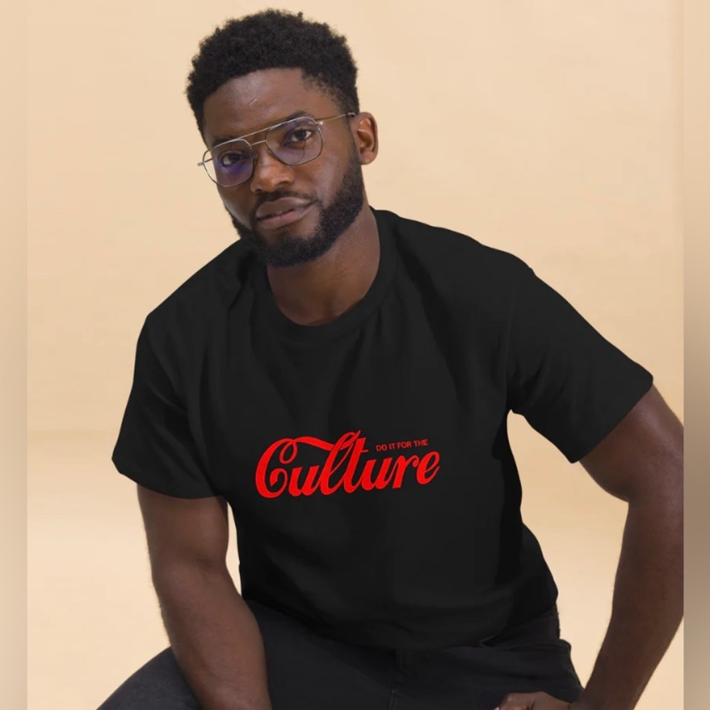 Graphic T-Shirt "Culture"-Black/Red